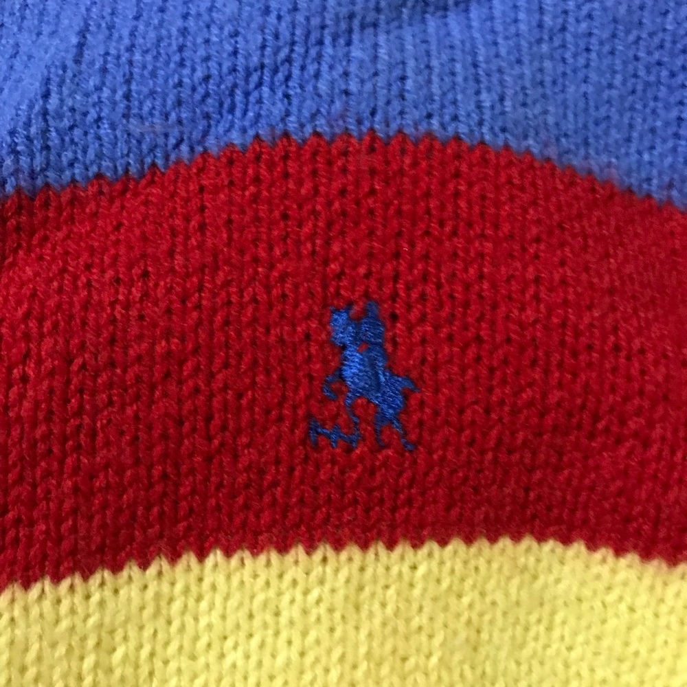 Le Soleil bright striped sweater vintage - Picture 2 of 4